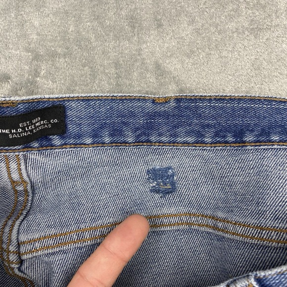 Lee Shorts Mens Size 34 Blue Denim Jean Jorts Skater Dad Outdoors *READ* - Picture 8 of 16